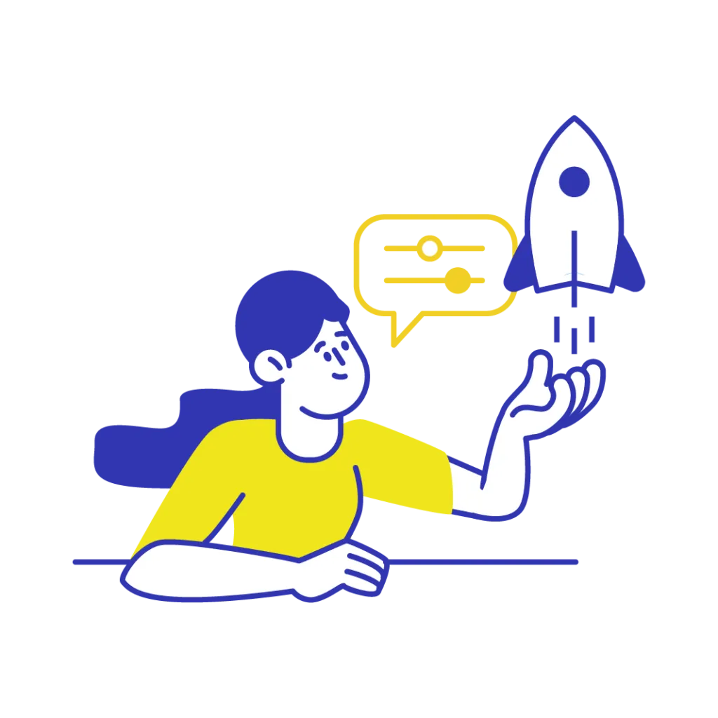 Ilustración de tienda online